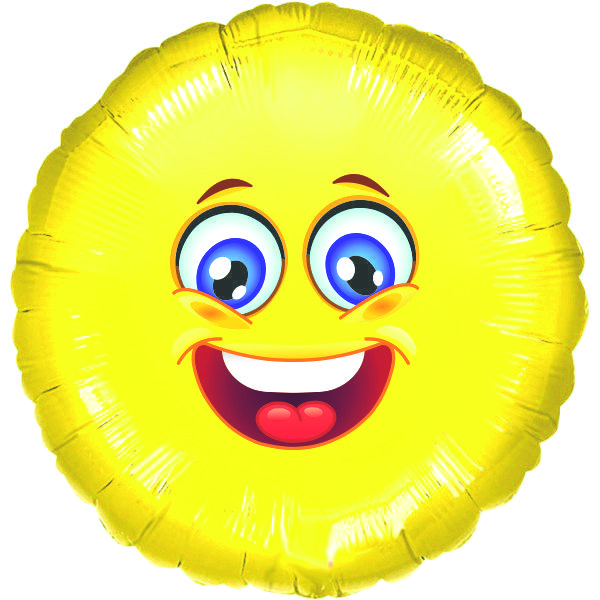 Smajlík veselý balónek kruh 43 cm 
